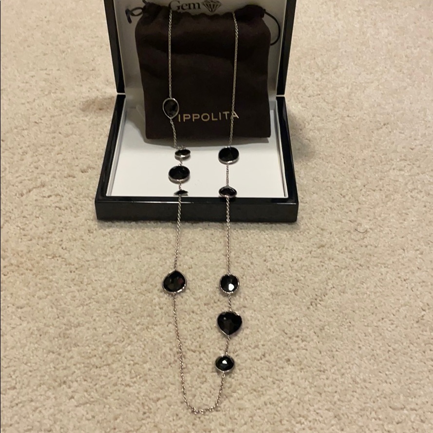 Ippolita Silver Onyx Rock Candy Necklace 1595$